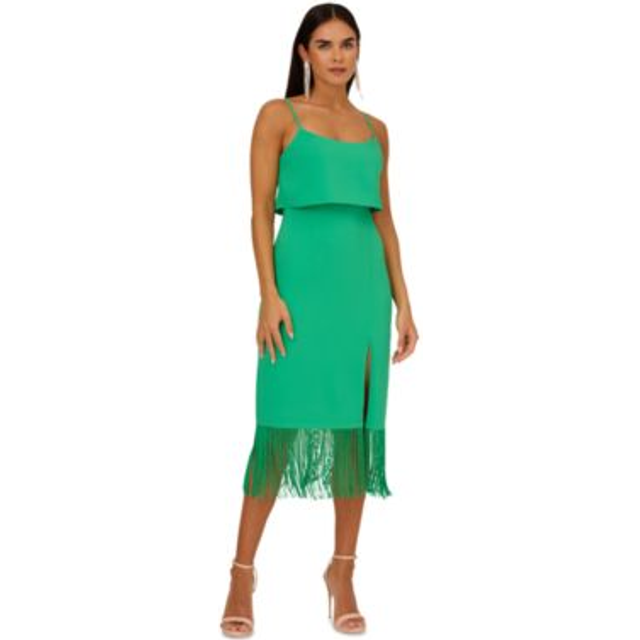 Adrianna By Adrianna Papell Eve Crepe Midi Dress