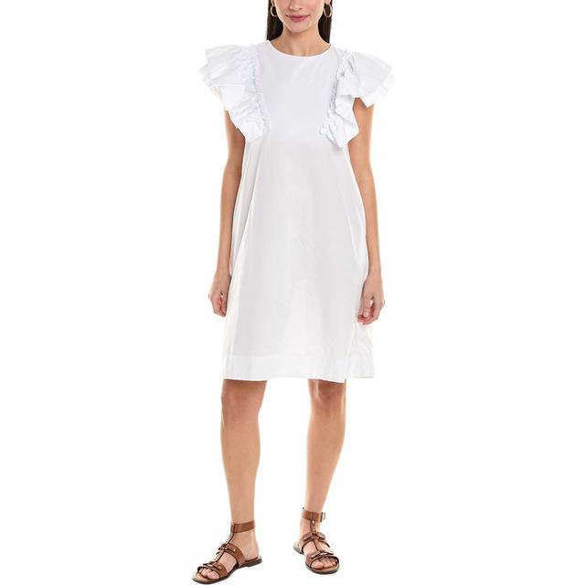 ALPHA STUDIO Ruffle Sleeve Shift Dress