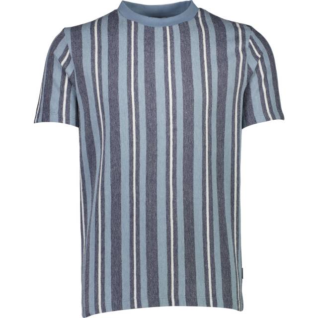 LINDBERGH Towel Striped O-Neck Tee S/S |Blå |XL