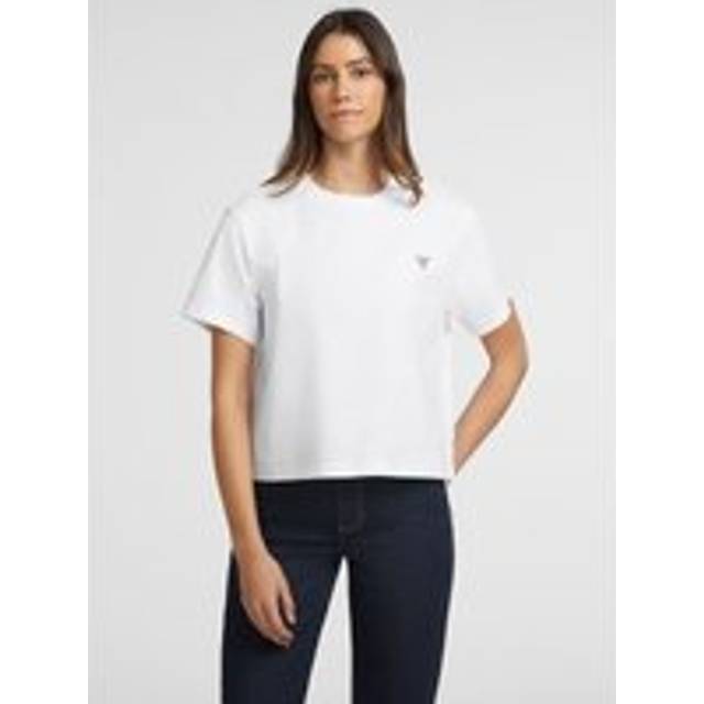 Women's T-shirt Guess Boxy - Blanc