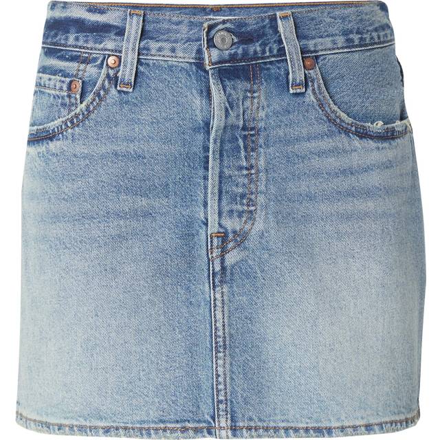 Levi's – Icon – Mellanblå jeanskjol i vintagestil