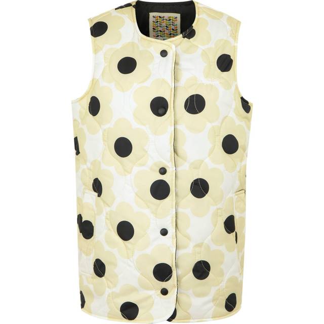 Regatta Orla Kiely Quilted Gilet Cream Sixties Daisy, Size: 14