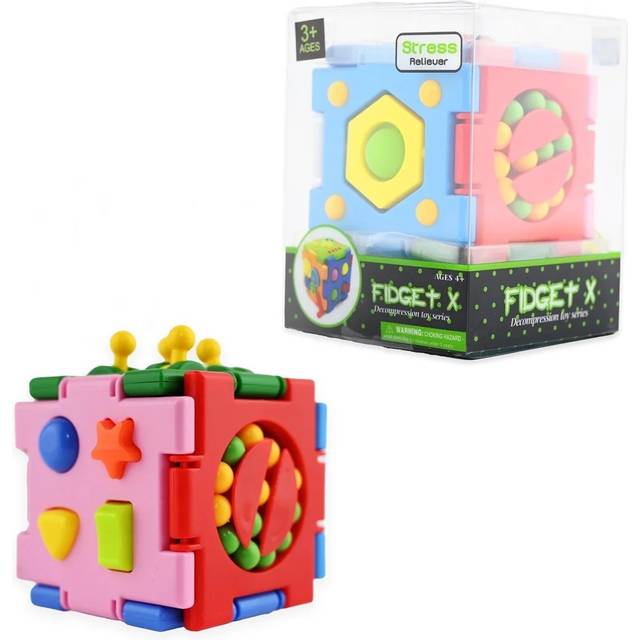 Fidget Cube Ø 7 cm. Assorteret