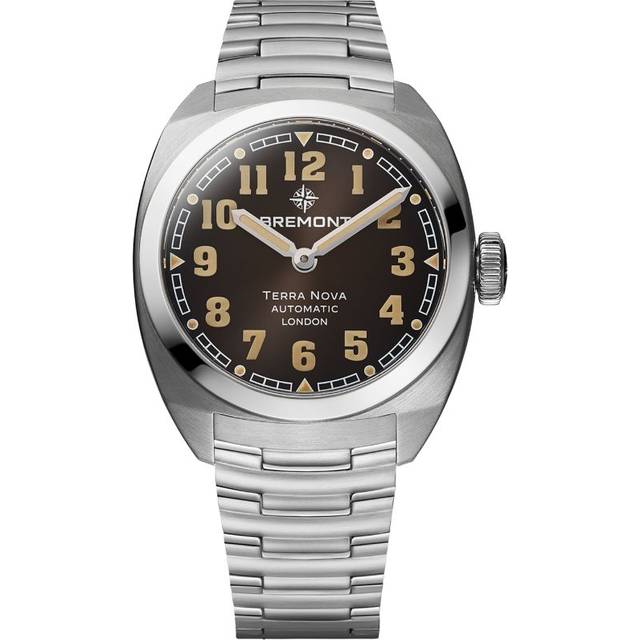 Bremont Stainless Steel Terra Nova Watch - Black - 38mm