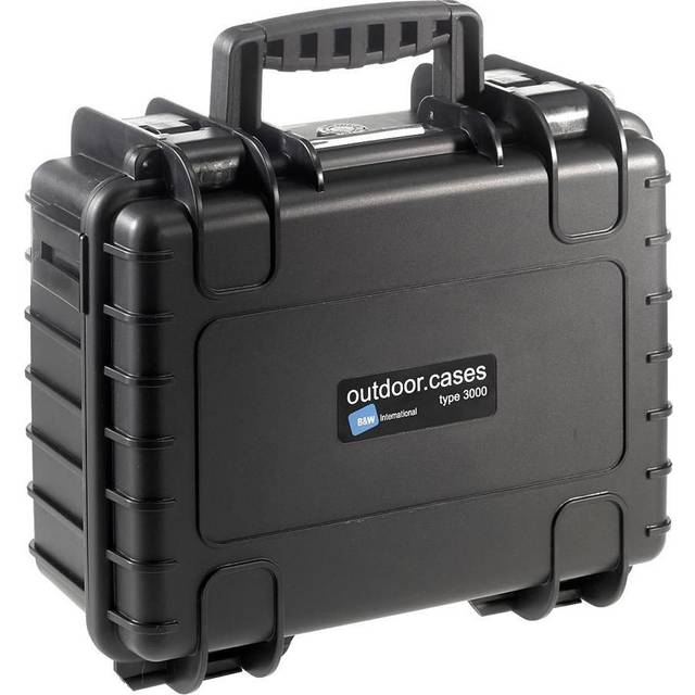 B&W ProAudio Case 3000 mit Würfelschaum, schlagfester Koffer aus Polypropylen