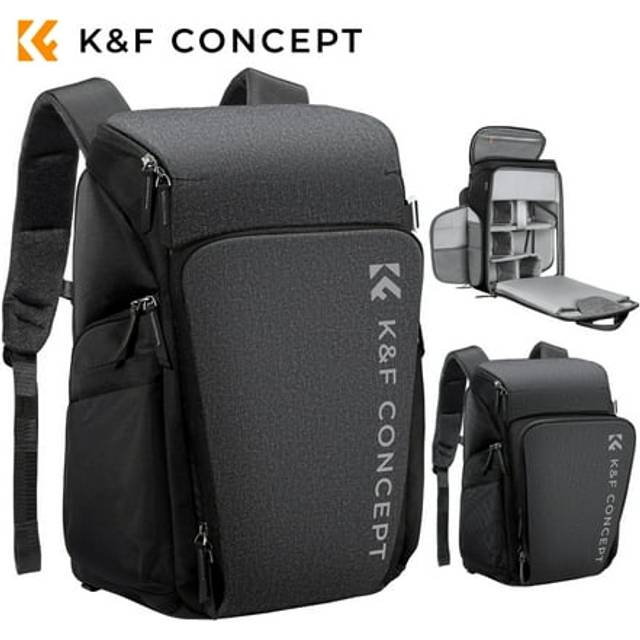 K&F Concept Camera Sling Bag Crossbody Bag Waterproof Camera Shoulder Backpack DSLR/SLR/Mirrorless Camera Case Photography Bags Compatible with Canon/