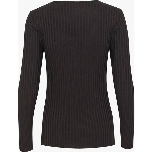 MY ESSENTIAL WARDROBE Busta Long Sleeve Blouse, Black