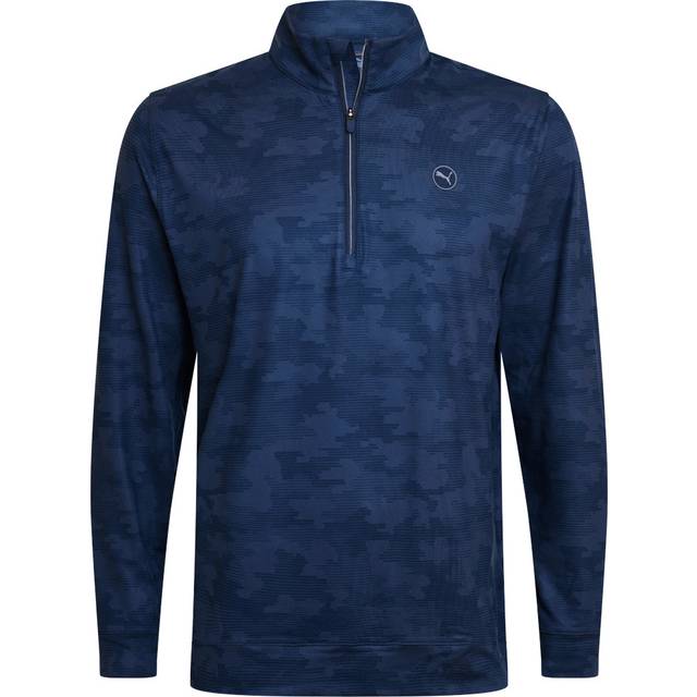 Puma Cloudspun Camo 1/4 Zip Pullover - Deep Navy Deep Navy / XL