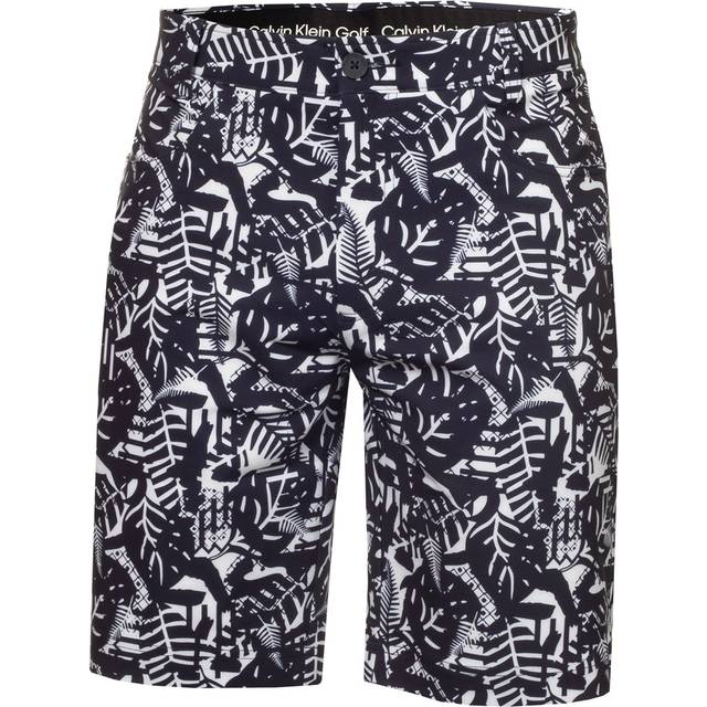 Calvin Klein Printed Genius Shorts - Evening Blue/White Evening Blue/White / 32"