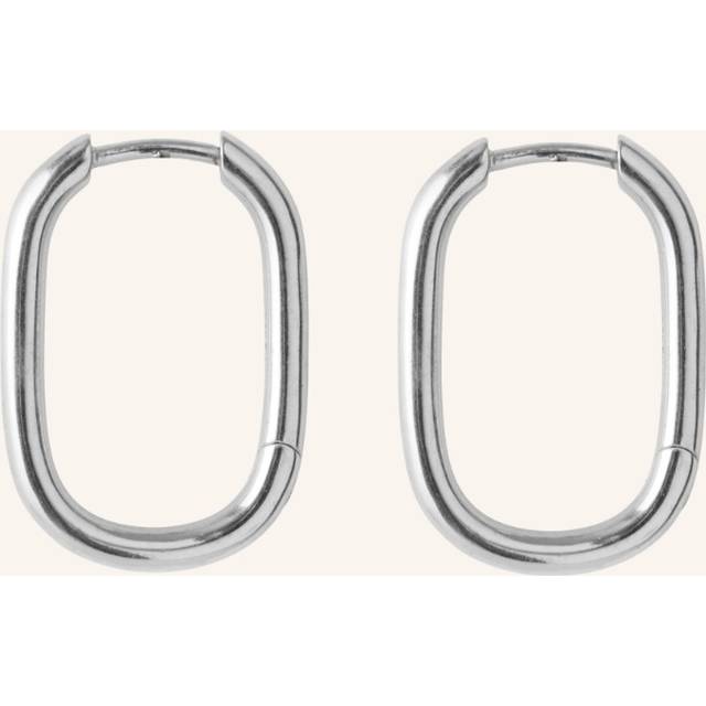 Pernille Corydon - Soft Edge Huggie - Örhänge - Silver - 20 mm