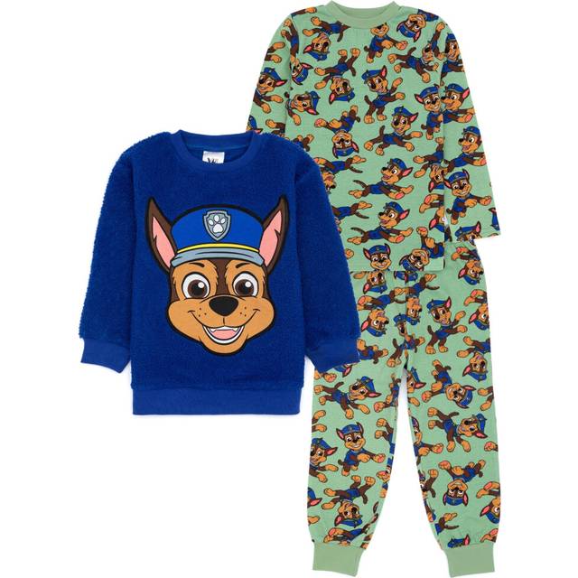 (4-5 Years) Paw Patrol Long Sleeve Long Leg Pyjama Set (Boys Green)