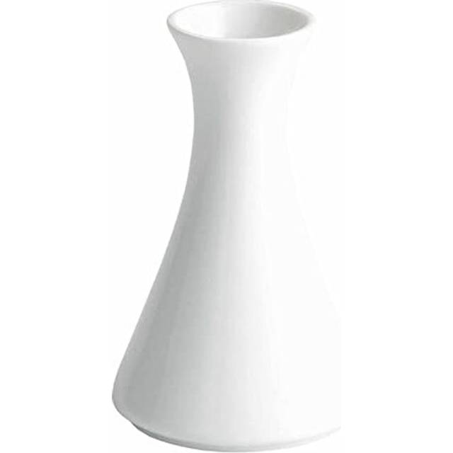 Moonlight Cermaic Vase White 13cm - Small Porcelain Bud Vase for Dining Tables