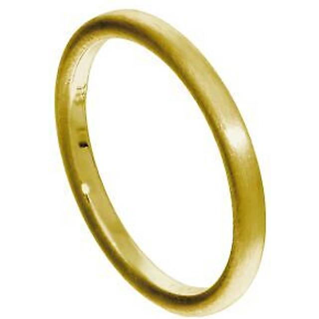 Small Gold Plated Sterling Silver Matt Finish Stacking Ring
