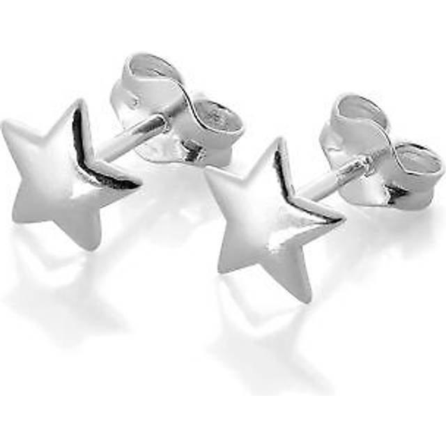 Sterling silver star stud earrings sun xmas christmas stars studs
