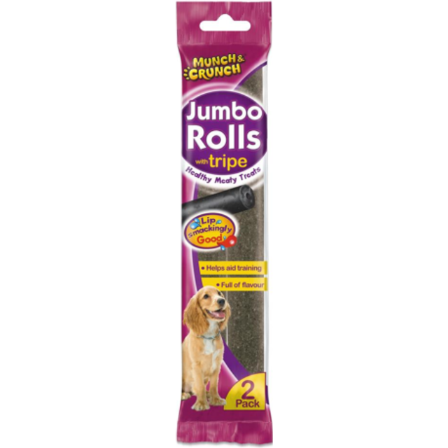 Munch & Crunch Jumbo Rolls With Tripe (2pk)