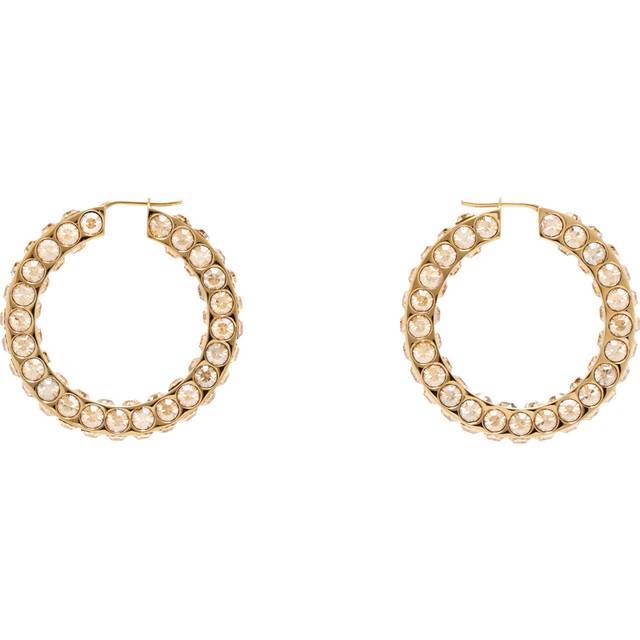 Amina Muaddi Gold Jah Big Hoop Earrings - Golden Honey - UNI