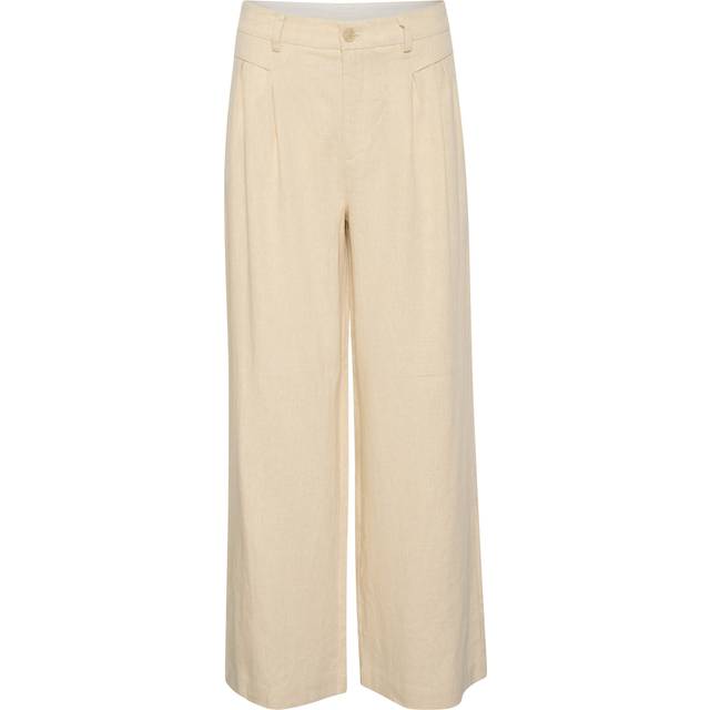 Saint Tropez Estelle Linen Blend Trousers, Fog Melange