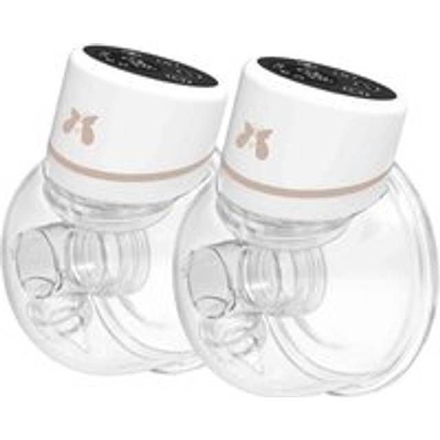 Fraupow Double Wearable Hands-free Breast Pump, White