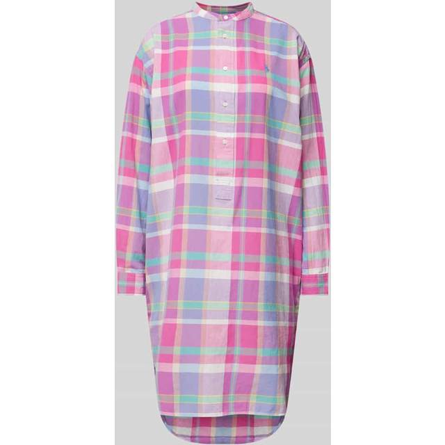 Ralph lauren linen check shirt dress women's
