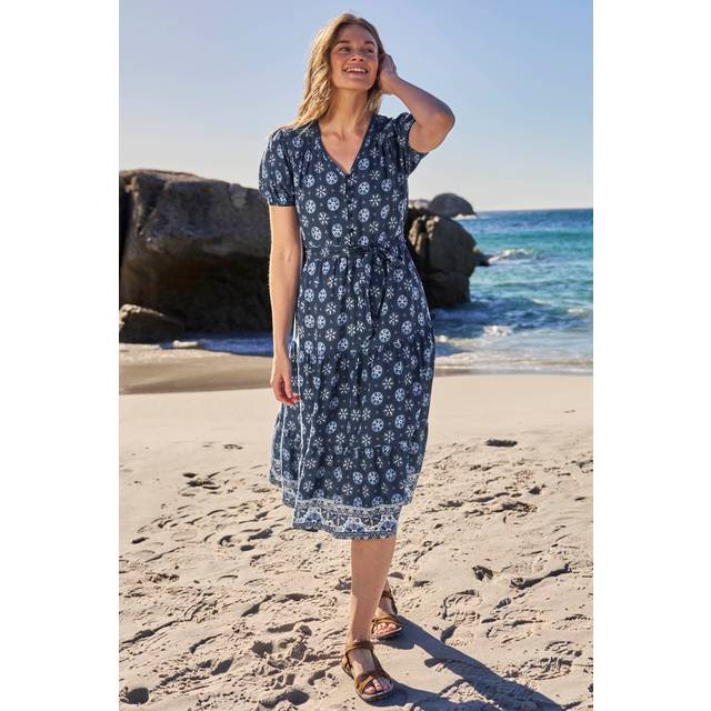 Mountain warehouse womens morocco midi dress tiered summer ladies female gown