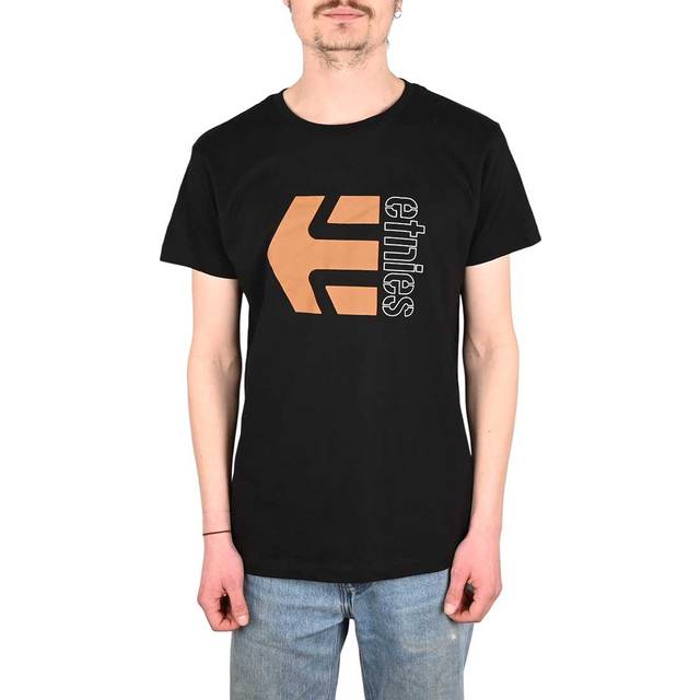 Etnies Corp Combo S/S T-Shirt SP24 - Black/Brown -  M
