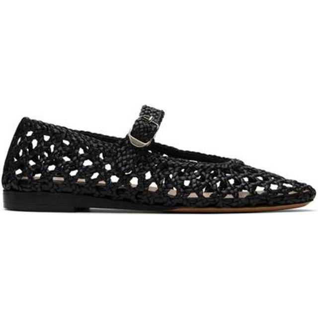 Le Monde Beryl Black Mary Jane Ballerina Flats - BLACK - IT 36