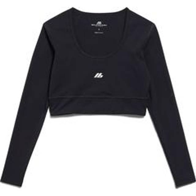 Balenciaga Activewear Long Sleeve Sports Bra - Black - Women's - - Polyamide & Elastane