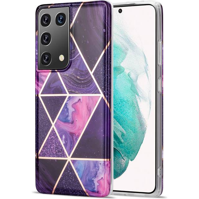 BOOM - Grid skal Galaxy S21 Ultra - Lila Marmor