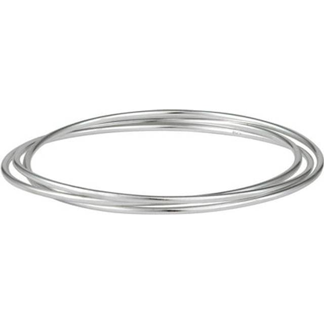 Sterling silver bangle 925 triple bracelet russian wedding style - silverly