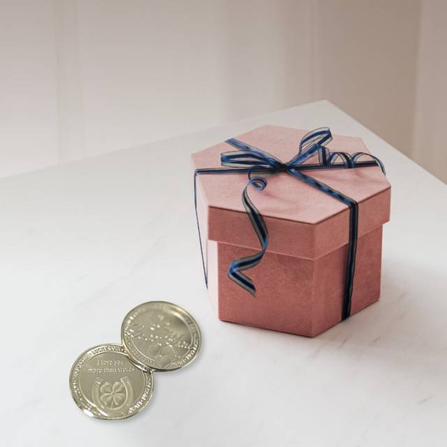 I Love You Coin Good Luck Charm Engraved Special Message