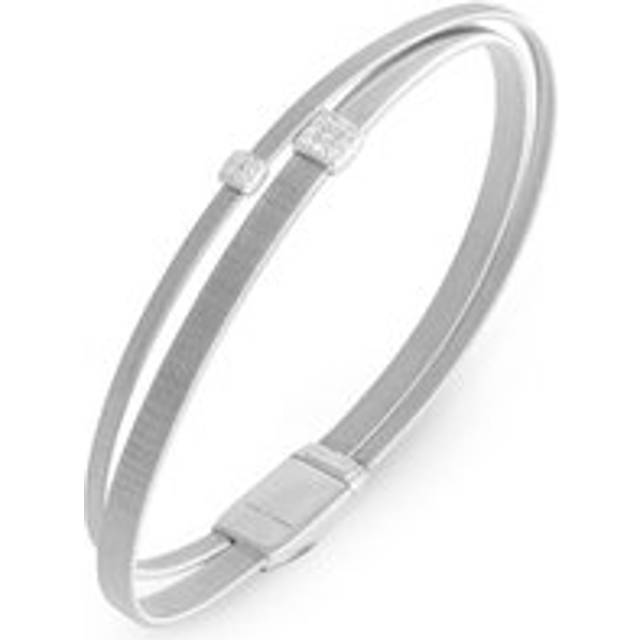 Marco Bicego Masai 18ct White Gold 0.10ct Diamond Crossover Bracelet