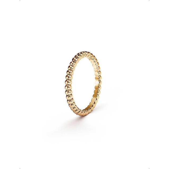 Van Cleef & Arpels Womens Yellow Gold Perl&#233;e 18ct Yellow-gold Ring J.5 - YELLOW GOLD