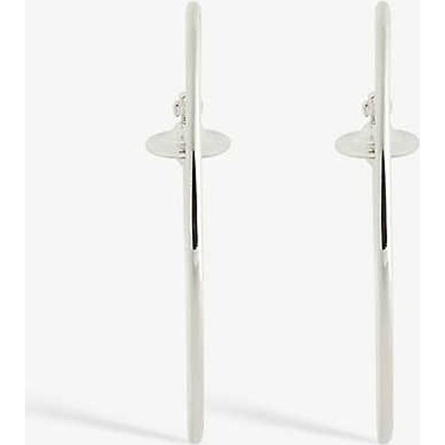 Vivienne Westwood Jewellery Womens Platinum Rosemary Platinum-plated Brass Hoop Earrings - PLATINUM
