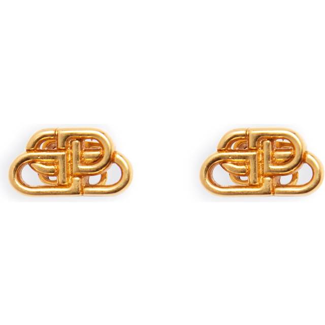Balenciaga BB XS Stud Earrings - Gold - Unisex - Brass