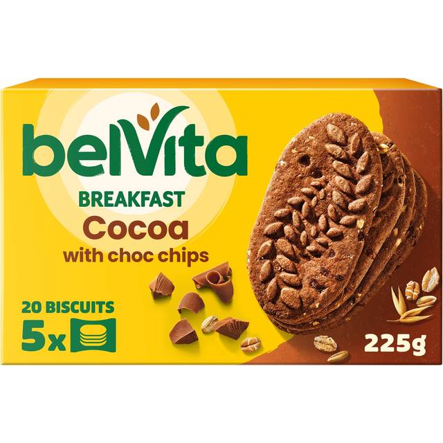 Belvita Breakfast Biscuits Cocoa with Choc Chips 5 Pack