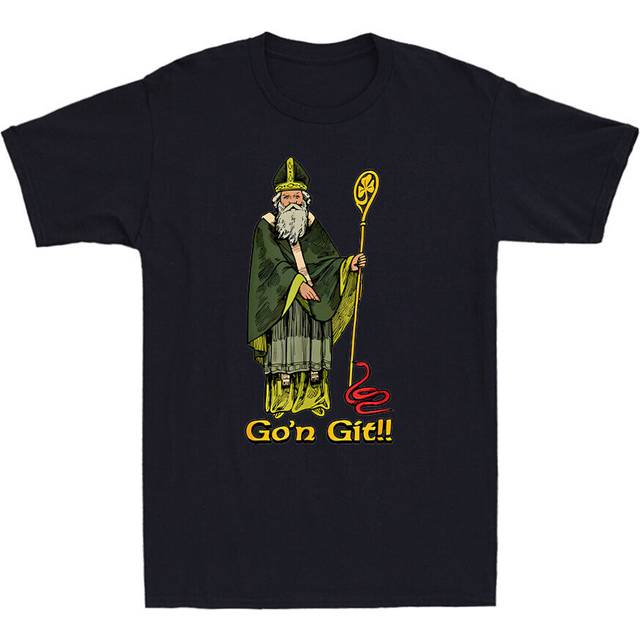 Go'n git funny st patrick's day green lucky shamrock clover party men's t-shirt