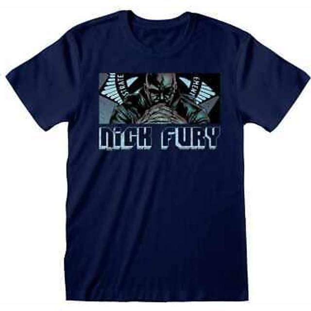 Avengers - Marvel T-shirt - Nick Fury - Leader - S XXL - för Herr - marinblå