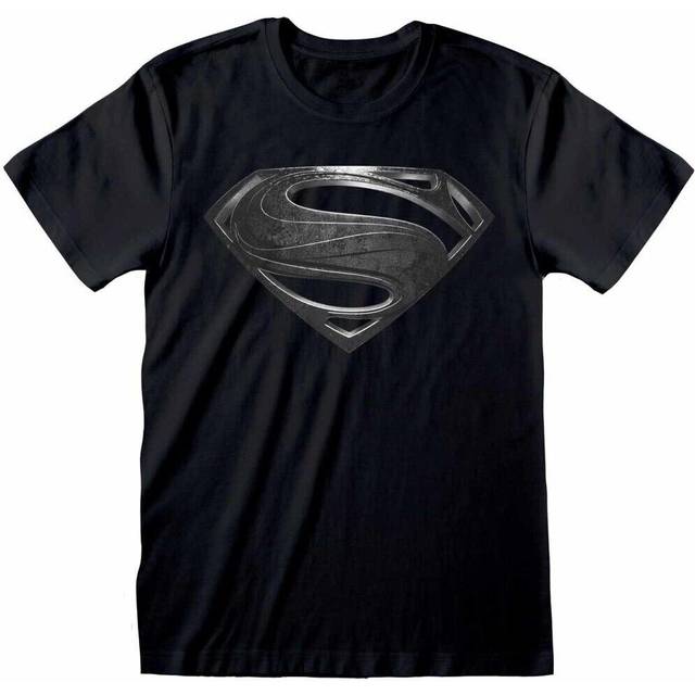 Superman - DC Comics T-shirt - Justice League - Black Logo - S XXL - för Herr - svart