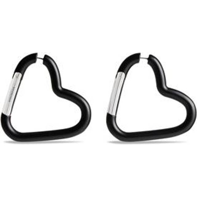 Balenciaga Love Clip Earrings - Black - Women's - Aluminum, Brass