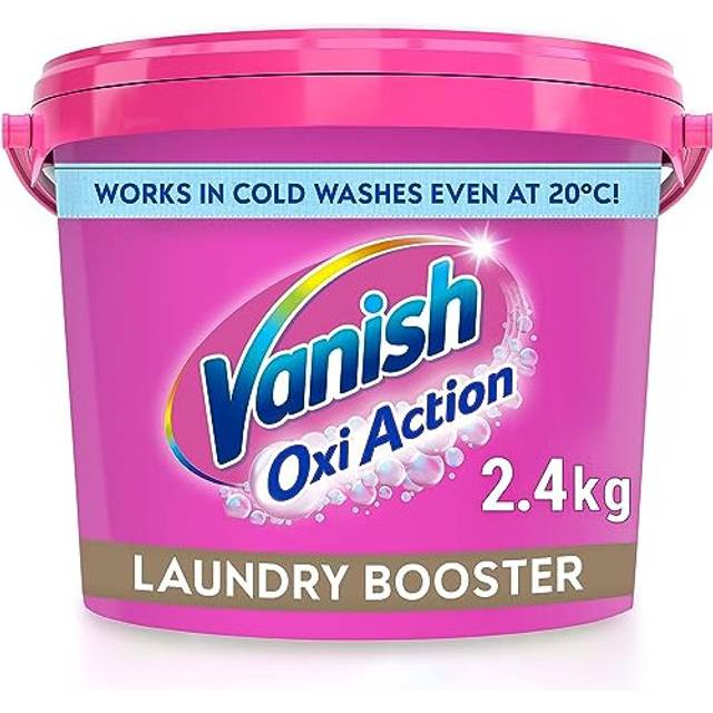 Vanish Gold Oxi Action Laundry Booster and Stain Remover Powder for Colours 2.4kg | Removes Tough Stains Even at 20?C| Keeps Colours Bright | Safe on