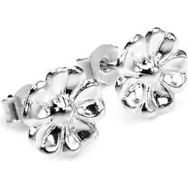 Sterling silver flower stud earrings flowers studs petals