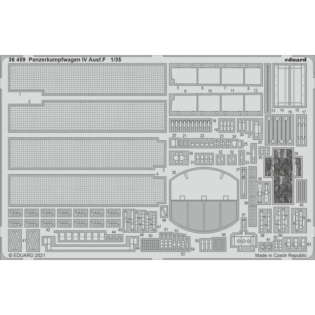 EDP36459 - Eduard Photoetch 1:35 - Panzerkampfwagen IV Ausf.F
