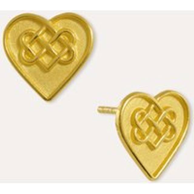 Infinity Love Knot Stud Gold Earrings