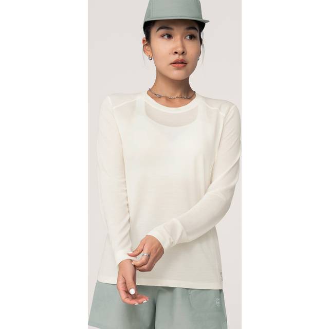 Allbirds Women's Natural Run Long Sleeve T-Shirt, White, Size XS