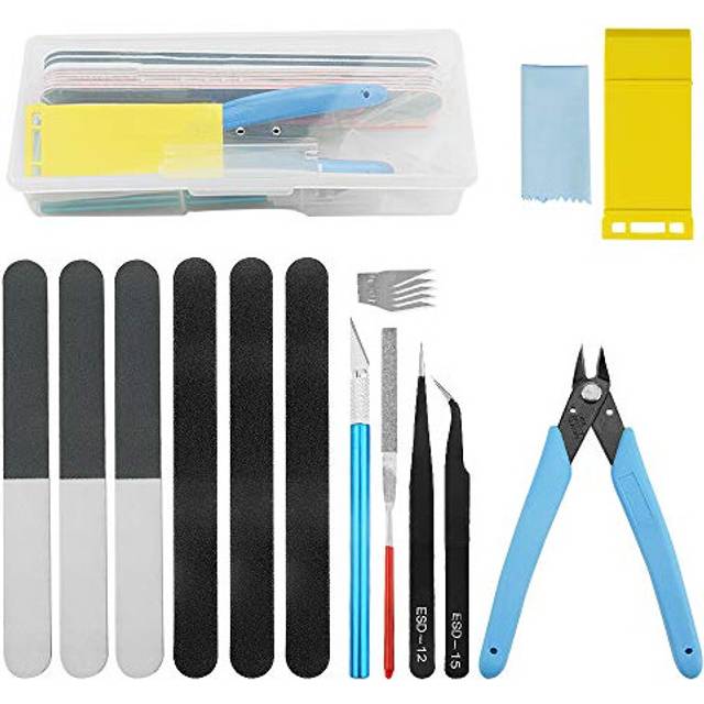14 PCS Gundam Model Tool Kit Gundam Modeler Basic Tools Craft Set for Car Model Building Repairing and Fixing