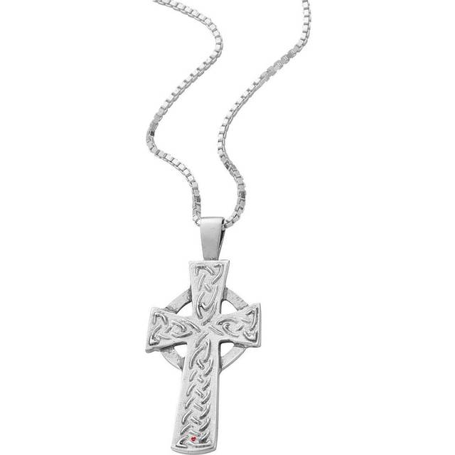 Pendant Cross Hallmarked Sterling Silver Classic Raised Celtic 26mm