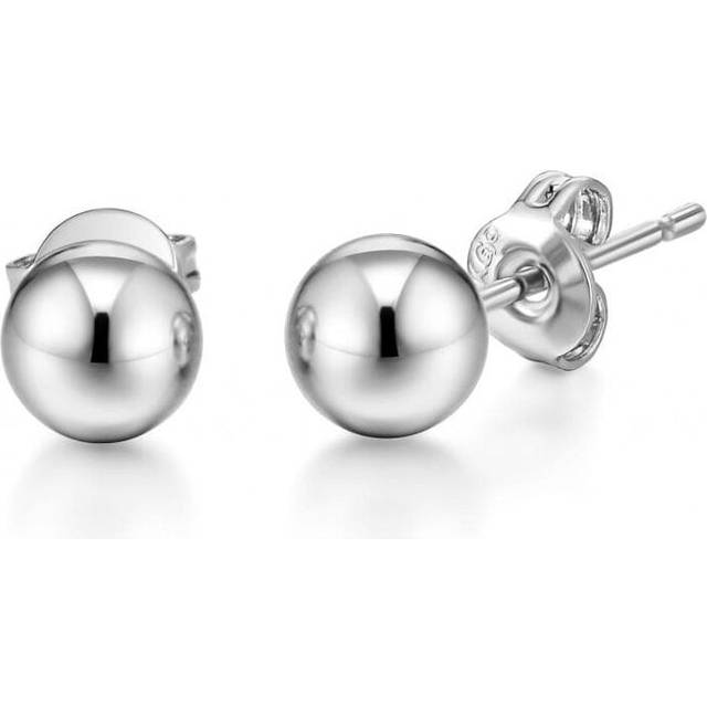 Silver Plated Ball Stud Earrings