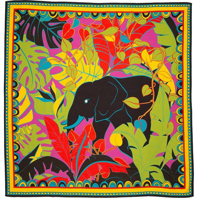 LaDoubleJ Square Scarf - Woman Ldj Archive Elefante Os