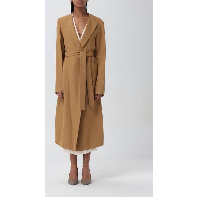 Fabiana Filippi, Kappa, Dam, S, Linne, Flowing Lines Trench Coat - brown (S)
