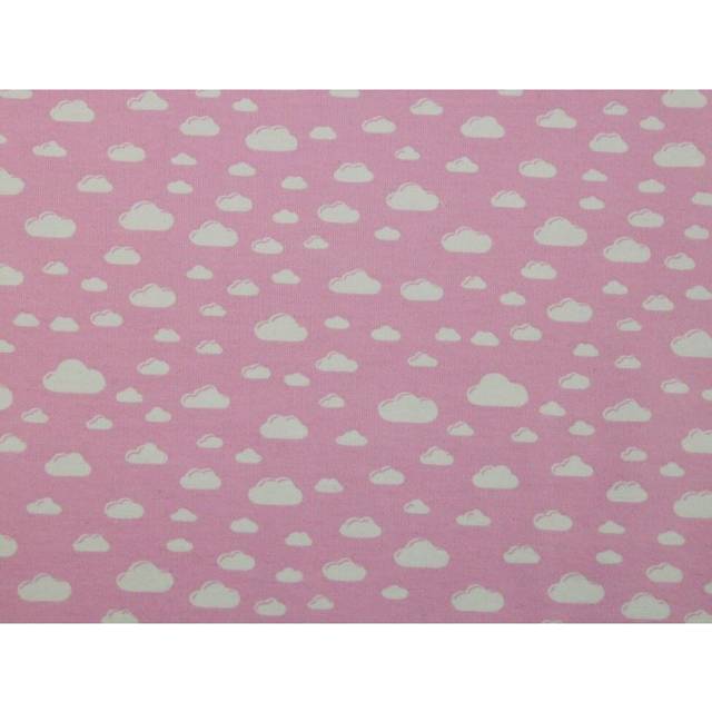 Deadstock Cotton Jersey Stretch Knit Fabric Pink